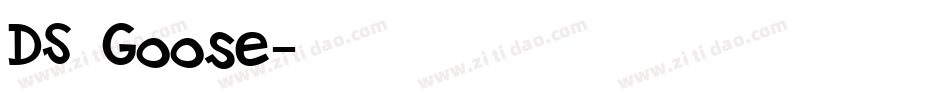 DS Goose字体转换